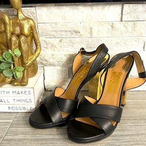 Salvatore Ferragamo Black heeled sandals